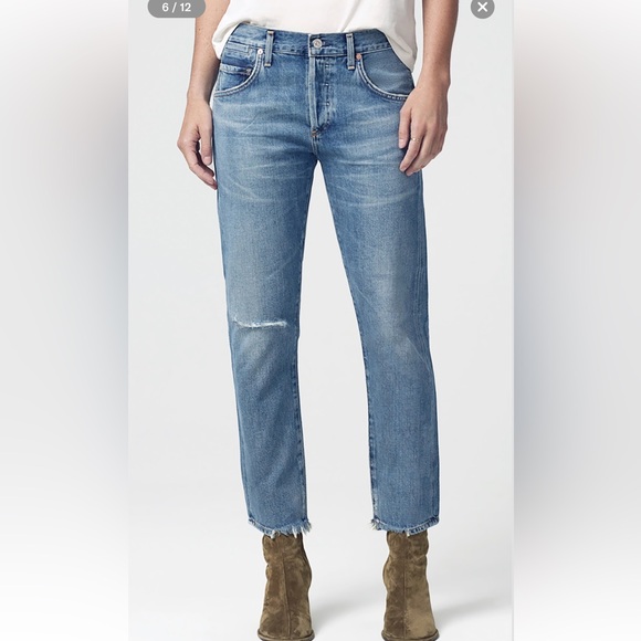 Citizens Of Humanity Denim - Citizens Of Humanity Emerson slim boyfriend Blue  Jeans Distressed 24